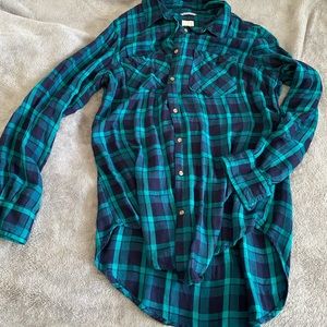 A New Day Button Flannel